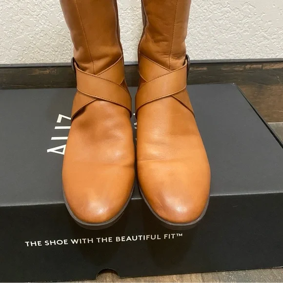 Naturalizer Leather Raisa, Cider Spice Knee-High Wide Calf Boots ~ Size 8 - Picture 5 of 10